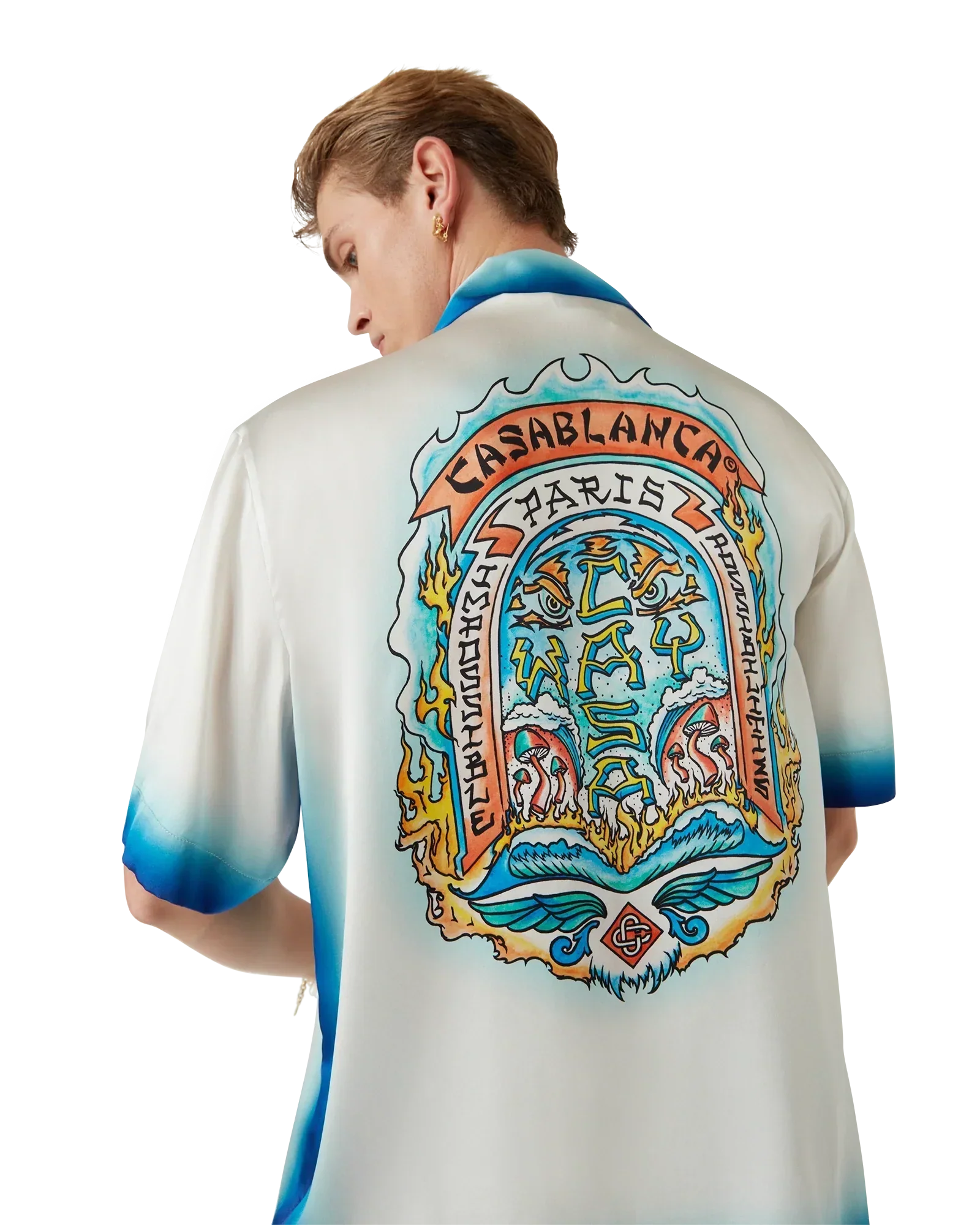 Casa Way Skate Short Sleeve Silk Shirt